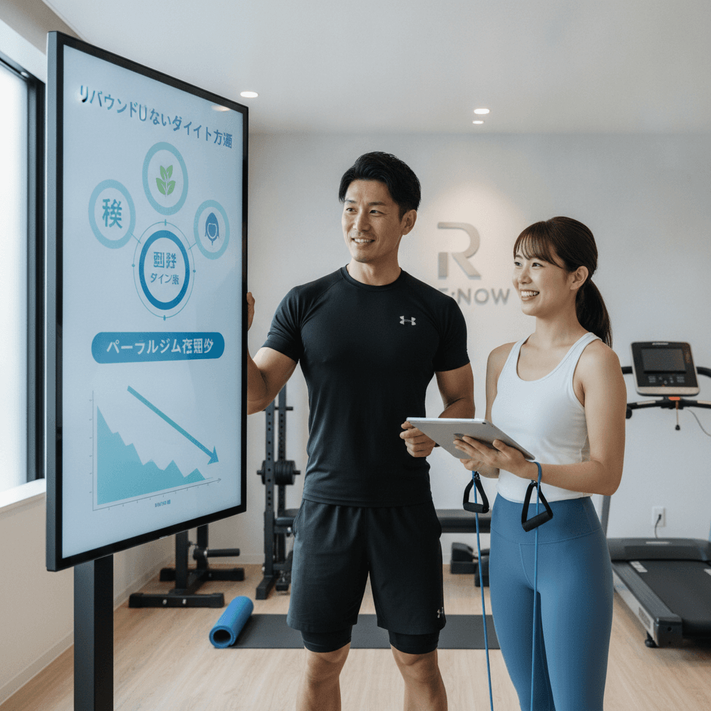 【山本恒一監修】リバウンドしないダイエット方法:科学とパーソナルジム活用術 | RE:NOW
