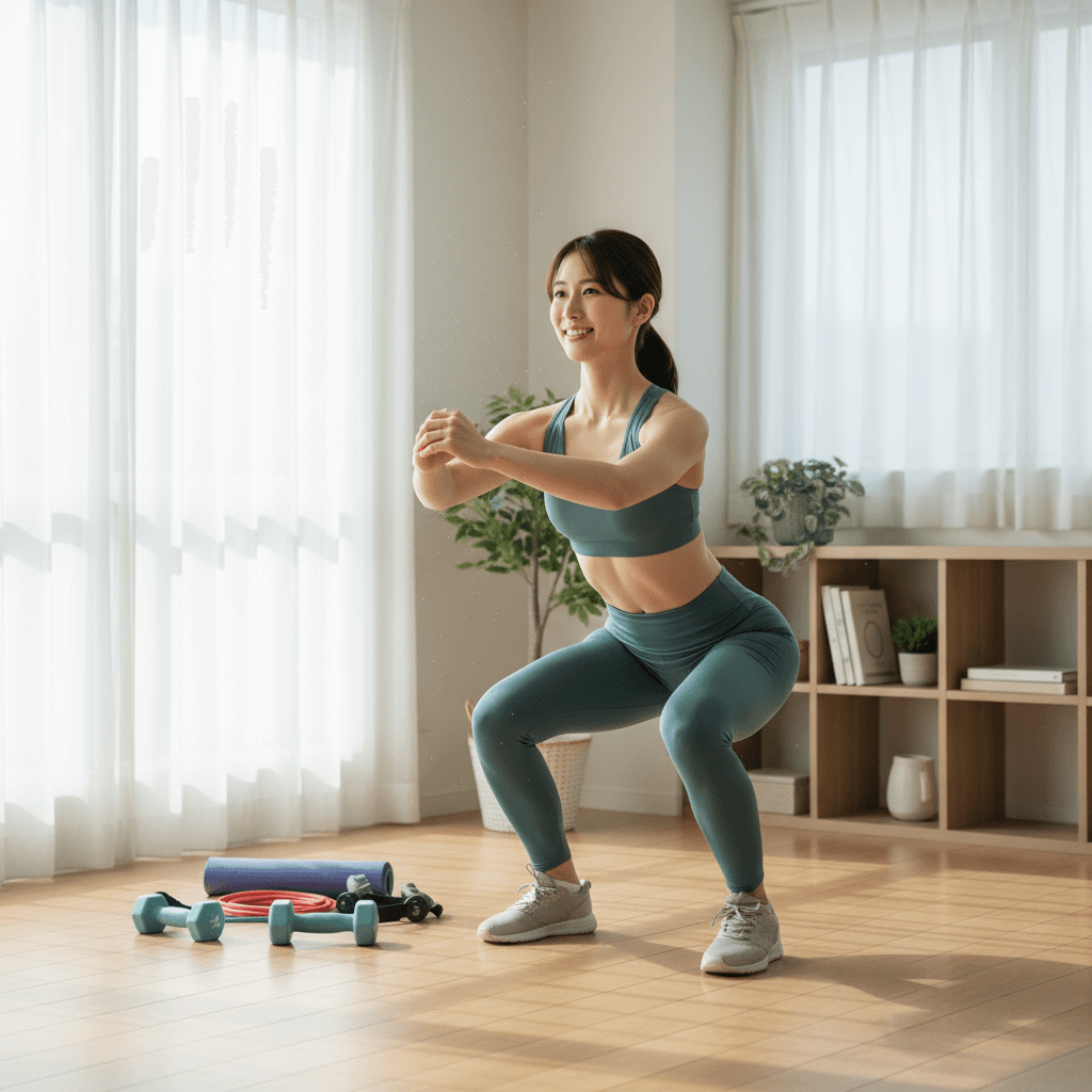 自宅筋トレで変わる!女性初心者のための効果的な始め方と継続の秘訣